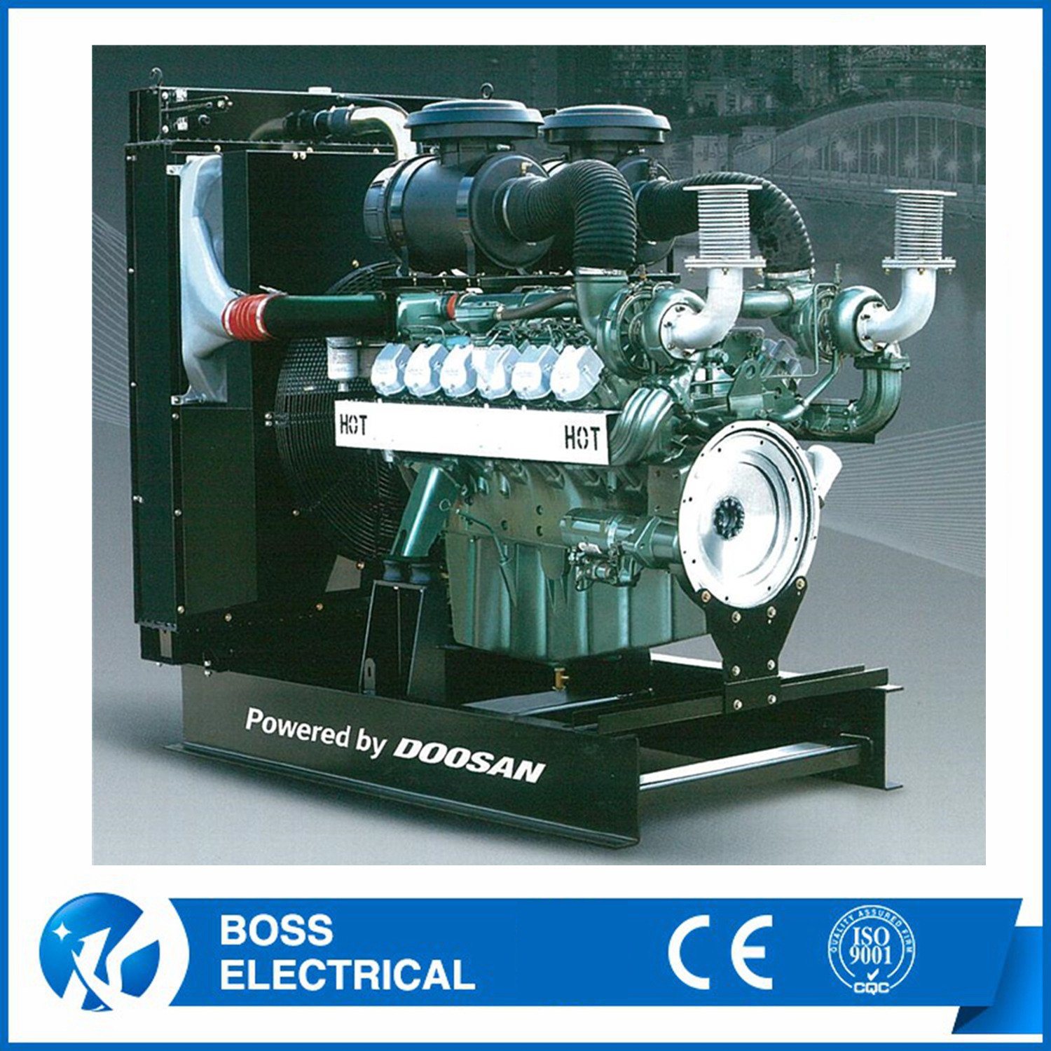 Standby Power 330kVA Generator 264kw Doosan 3 Phase Electric Generator