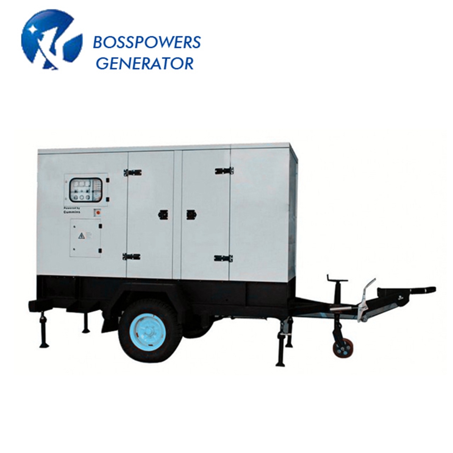 5-1500kw Mobile Diesel Generator Sets with 4 Wheel Trailer