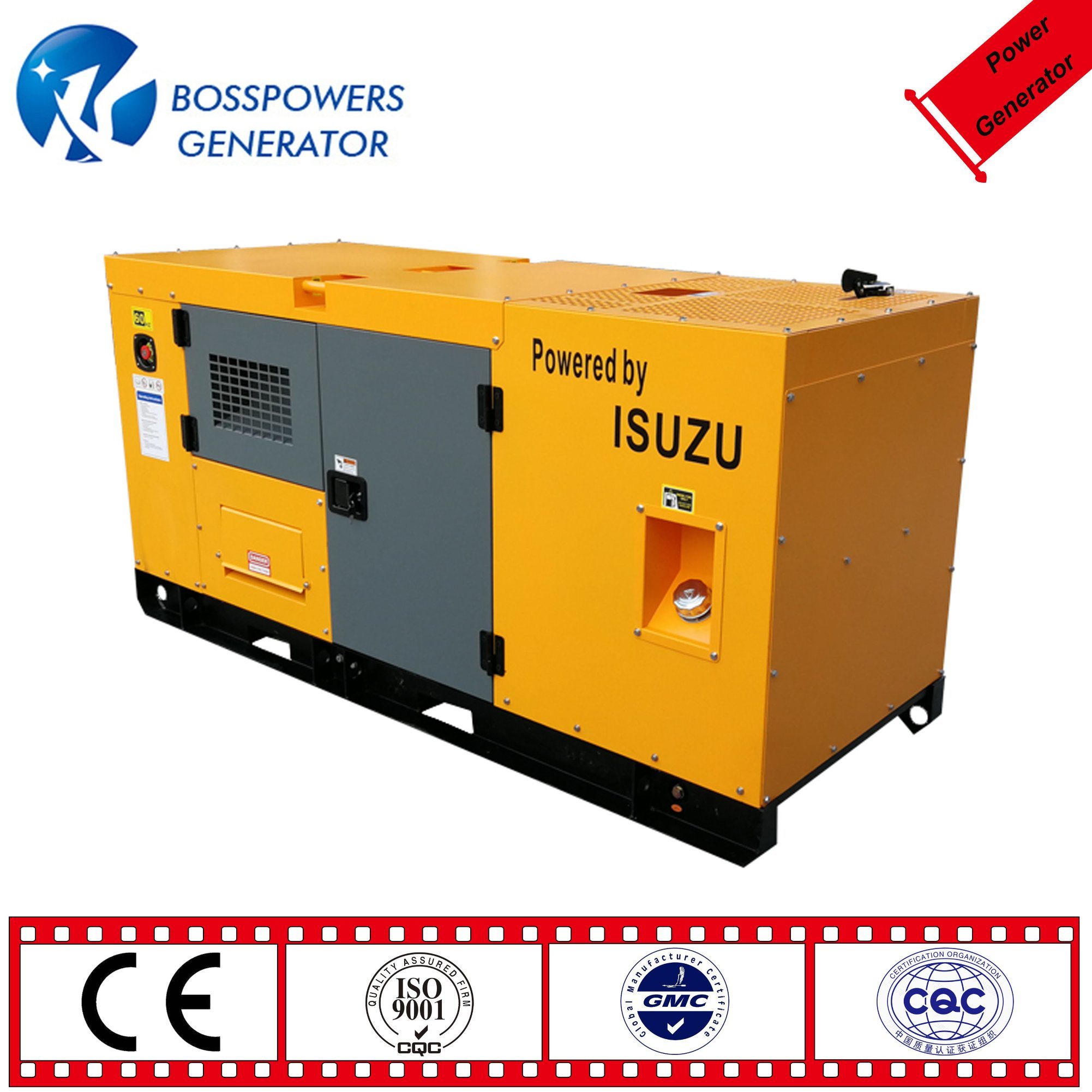 Factory Price 230V Three Phase Open Silent Isuzu Power Generator Electric Generator