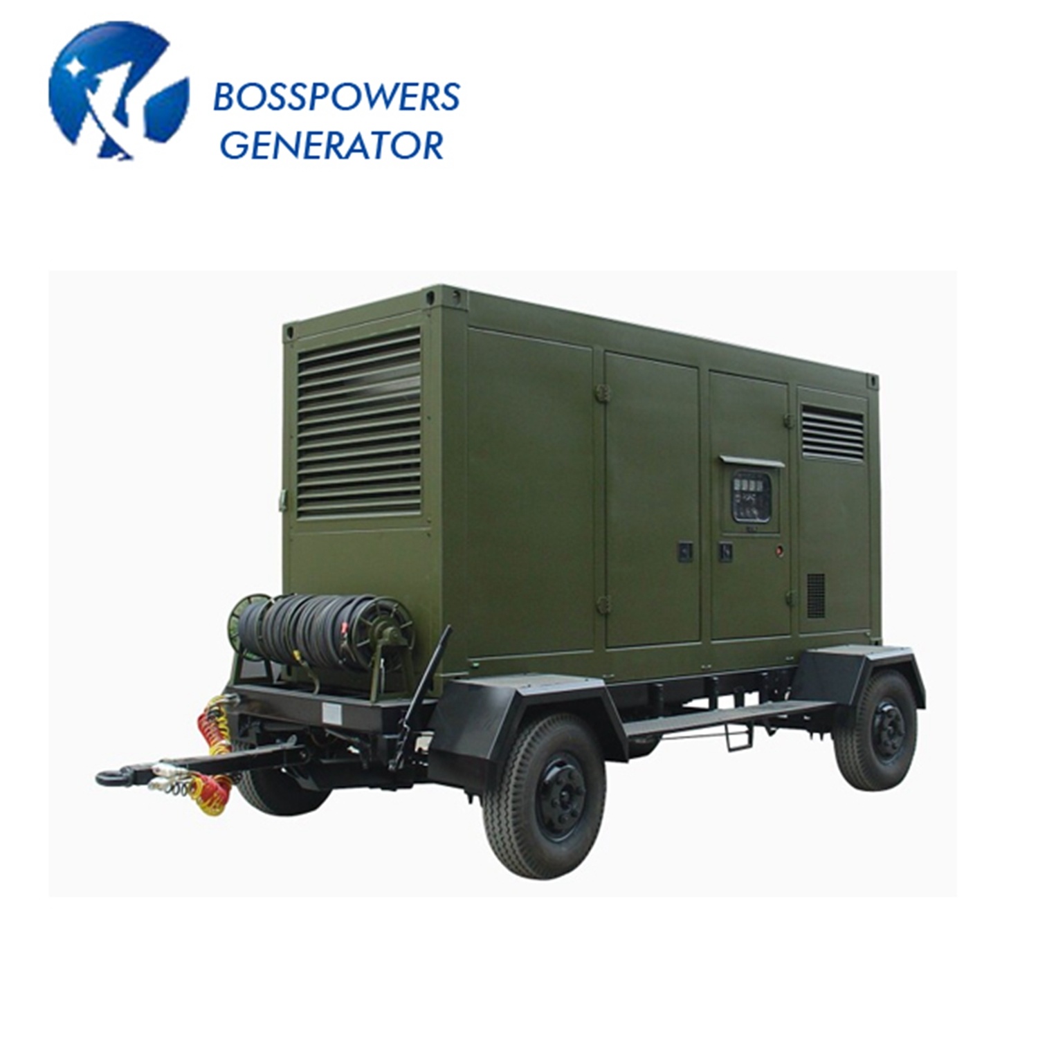 5-1500kw Mobile Diesel Generator Sets with 4 Wheel Trailer