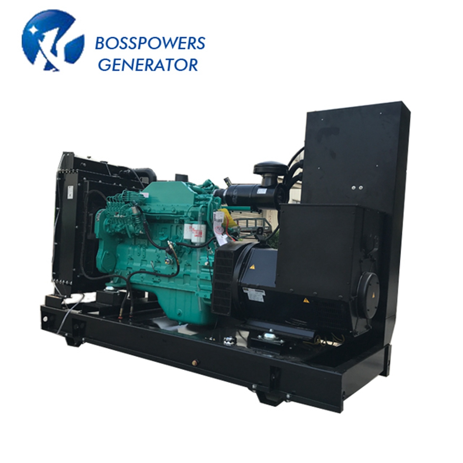 3 Phase Sdec Shangchai 350kw Soundproof Open Type Diesel Generator Set